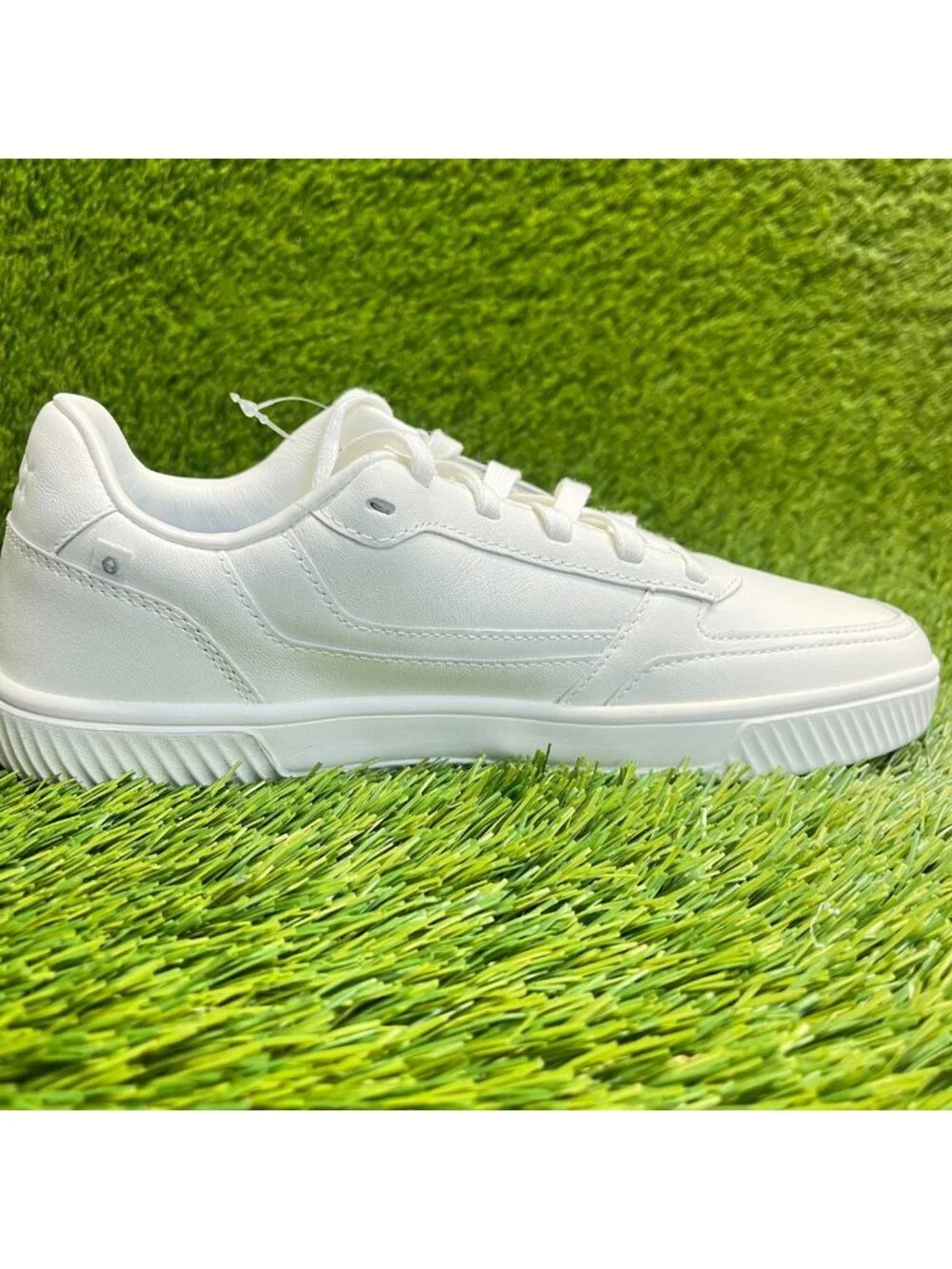 Flux Footwear Adapt Leather Trainer White Womens Size 9 Athletic Shoes Sneakers